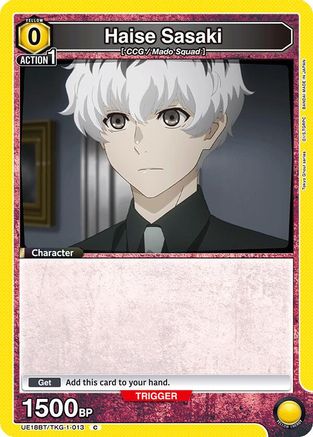 Haise Sasaki (013) (UE18BT/TKG-1-013) - UE18BT Tokyo Ghoul Foil
