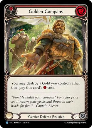 Golden Company (Red) (MPW053) - Mastery Pack Warrior Rainbow Foil