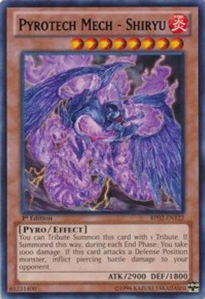Pyrotech Mech - Shiryu (BP02-EN122) - Battle Pack 2: War of the Giants 1st Edition
