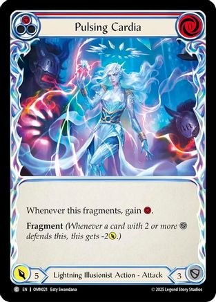 Pulsing Cardia (Red) (OMN021) - Omens of the Third Age Rainbow Foil