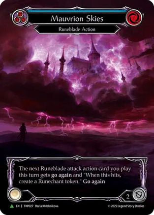 Mauvrion Skies (Blue) (Marvel) - TNP027 (TNP027) - Flesh and Blood: Promo Cards Rainbow Foil