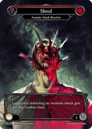 Shred (Red) (Marvel) - TNP013 (TNP013) - Flesh and Blood: Promo Cards Rainbow Foil