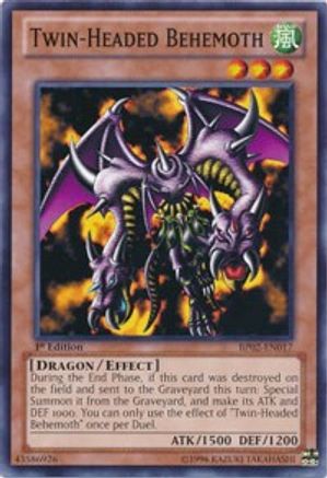 Twin-Headed Behemoth (BP02-EN017) - Battle Pack 2: War of the Giants Unlimited