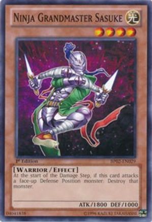 Ninja Grandmaster Sasuke (BP02-EN029) - Battle Pack 2: War of the Giants 1st Edition