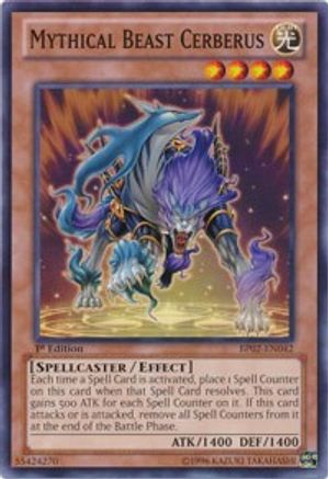 Mythical Beast Cerberus (BP02-EN042) - Battle Pack 2: War of the Giants Unlimited