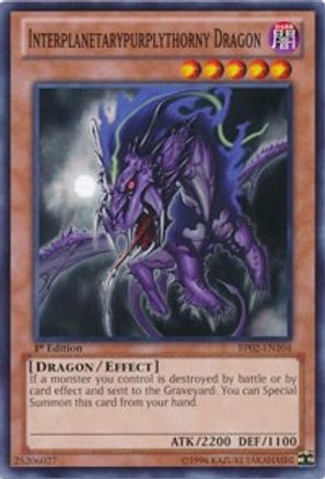 Interplanetarypurplythorny Dragon (BP02-EN104) - Battle Pack 2: War of the Giants 1st Edition