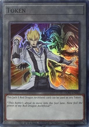 Token: Jack Atlas & Red Dragon Archfiend () - Blazing Dominion 1st Edition