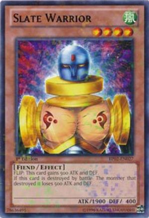 Slate Warrior (Mosaic Rare) (BP02-EN027) - Battle Pack 2: War of the Giants Unlimited