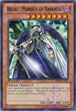 Belial - Marquis of Darkness (Mosaic Rare) (BP02-EN061) - Battle Pack 2: War of the Giants 1st Edition