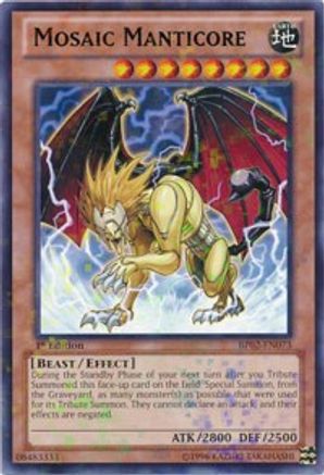 Mosaic Manticore (Mosaic Rare) (BP02-EN073) - Battle Pack 2: War of the Giants Unlimited