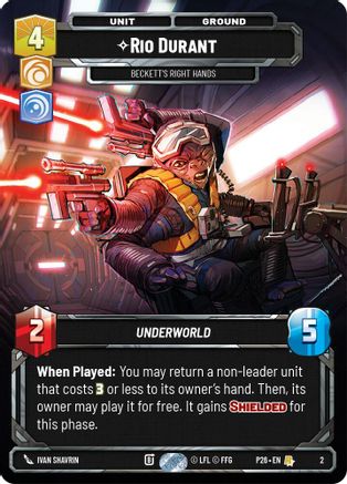 Rio Durant - Beckett's Right Hands (2) - Organized Play Promos