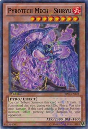 Pyrotech Mech - Shiryu (Mosaic Rare) (BP02-EN122) - Battle Pack 2: War of the Giants 1st Edition