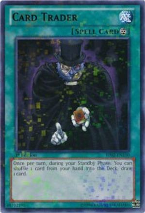 Card Trader (Mosaic Rare) (BP02-EN150) - Battle Pack 2: War of the Giants 1st Edition