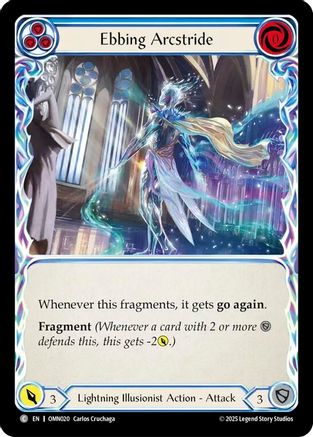 Ebbing Arcstride (Blue) (OMN020) - Omens of the Third Age Rainbow Foil