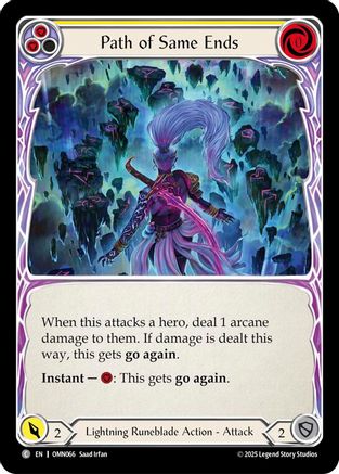 Path of Same Ends (Yellow) (OMN066) - Omens of the Third Age Rainbow Foil