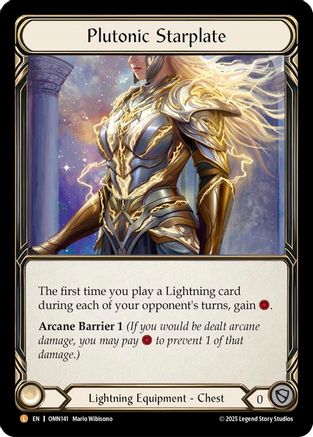 Plutonic Starplate (OMN141) - Omens of the Third Age Cold Foil