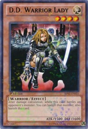 D.D. Warrior Lady (Mosaic Rare) (BP02-EN021) - Battle Pack 2: War of the Giants Unlimited
