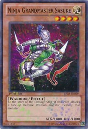 Ninja Grandmaster Sasuke (Mosaic Rare) (BP02-EN029) - Battle Pack 2: War of the Giants Unlimited