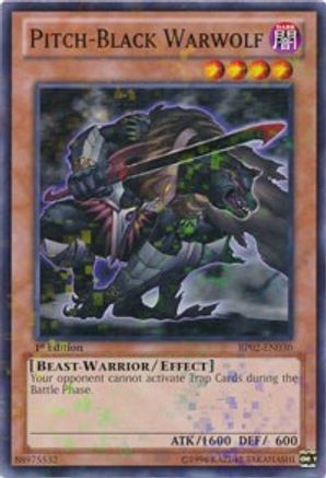 Pitch-Black Warwolf (Mosaic Rare) (BP02-EN030) - Battle Pack 2: War of the Giants Unlimited
