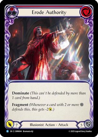 Erode Authority (Red) (OMN044) - Omens of the Third Age Rainbow Foil