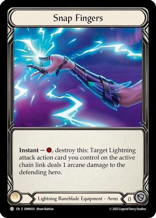 Snap Fingers (OMN050) - Omens of the Third Age Cold Foil