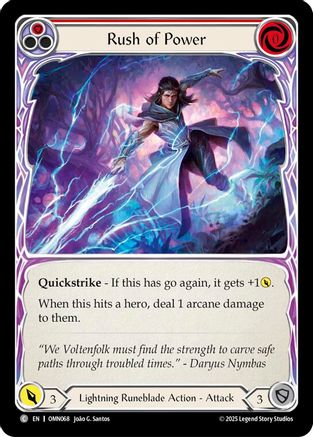 Rush Of Power (Red) (OMN068) - Omens of the Third Age