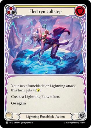 Electryn Joltstep (Yellow) (OMN081) - Omens of the Third Age Rainbow Foil