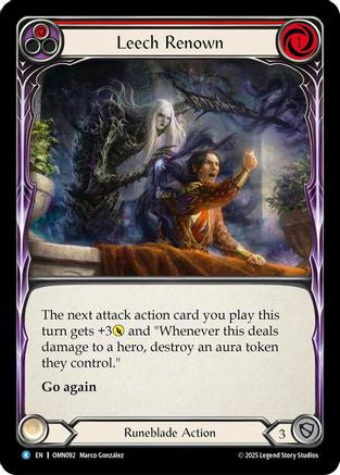 Leech Renown (Red) (OMN092) - Omens of the Third Age Rainbow Foil