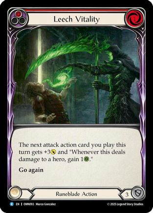 Leech Vitality (Red) (OMN093) - Omens of the Third Age