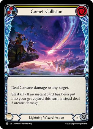 Comet Collision (Yellow) (OMN110) - Omens of the Third Age Rainbow Foil