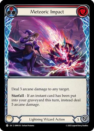 Meteoric Impact (Red) (OMN118) - Omens of the Third Age Rainbow Foil