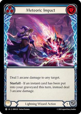 Meteoric Impact (Blue) (OMN120) - Omens of the Third Age