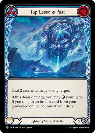 Tap Lessons Past (Blue) (OMN126) - Omens of the Third Age Rainbow Foil