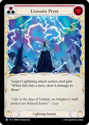 Livewire Press (Red) (OMN159) - Omens of the Third Age