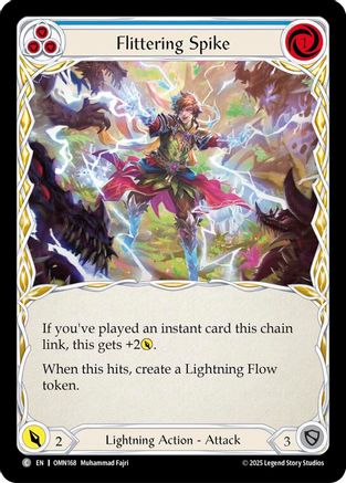 Flittering Spike (Blue) (OMN168) - Omens of the Third Age Rainbow Foil