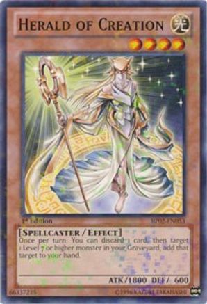 Herald of Creation (Mosaic Rare) (BP02-EN053) - Battle Pack 2: War of the Giants Unlimited