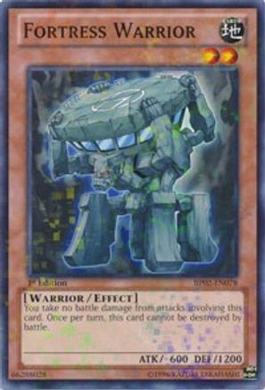 Fortress Warrior (Mosaic Rare) (BP02-EN078) - Battle Pack 2: War of the Giants Unlimited