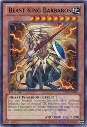 Beast King Barbaros (Mosaic Rare) (BP02-EN080) - Battle Pack 2: War of the Giants 1st Edition