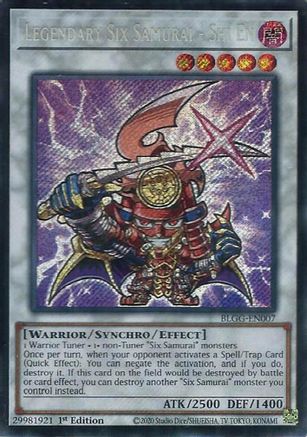 Legendary Six Samurai - Shi En (BLGG-EN007) - Battles of Legend: Glorious Gallery 1st Edition