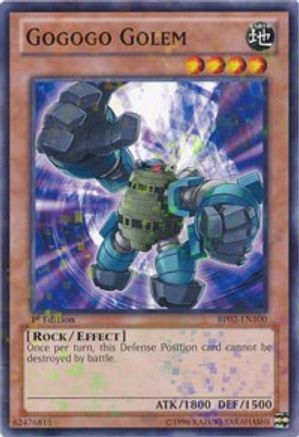 Gogogo Golem (Mosaic Rare) (BP02-EN100) - Battle Pack 2: War of the Giants 1st Edition