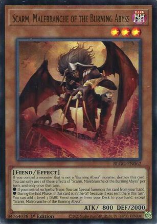 Scarm, Malebranche of the Burning Abyss (BLGG-EN062) - Battles of Legend: Glorious Gallery 1st Edition