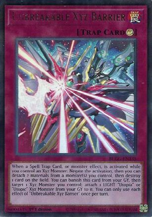Unbreakable Xyz Barrier (BLGG-EN135) - Battles of Legend: Glorious Gallery 1st Edition