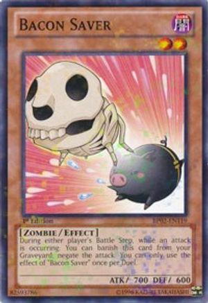 Bacon Saver (Mosaic Rare) (BP02-EN119) - Battle Pack 2: War of the Giants Unlimited