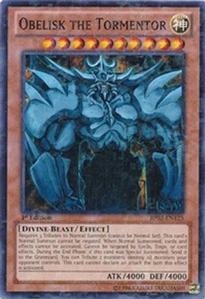 Obelisk the Tormentor (Mosaic Rare) (BP02-EN125) - Battle Pack 2: War of the Giants 1st Edition