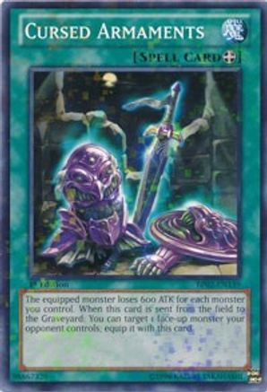 Cursed Armaments (Mosaic Rare) (BP02-EN159) - Battle Pack 2: War of the Giants 1st Edition