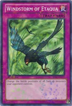 Windstorm of Etaqua (Mosaic Rare) (BP02-EN177) - Battle Pack 2: War of the Giants Unlimited