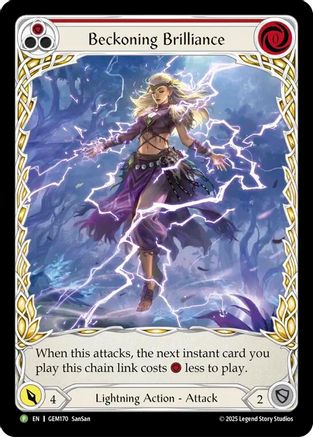 Beckoning Brilliance (Red) (GEM170) - Gem Pack 5 Rainbow Foil