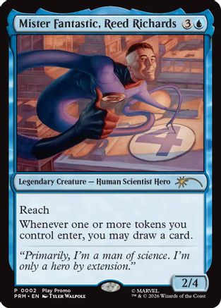 Mister Fantastic, Reed Richards (SSP-002) - Standard Showdown Promos Foil