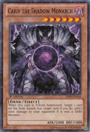 Caius the Shadow Monarch (Starfoil) (BP01-EN018) - Battle Pack: Epic Dawn 1st Edition