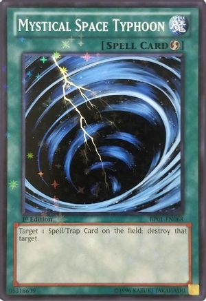 Mystical Space Typhoon (Starfoil) (BP01-EN068) - Battle Pack: Epic Dawn 1st Edition